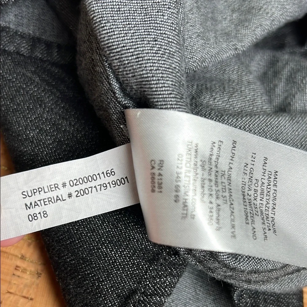 Lauren by Ralph Lauren Denim Pearl Snap Shirt Large - Picture 8 of 11